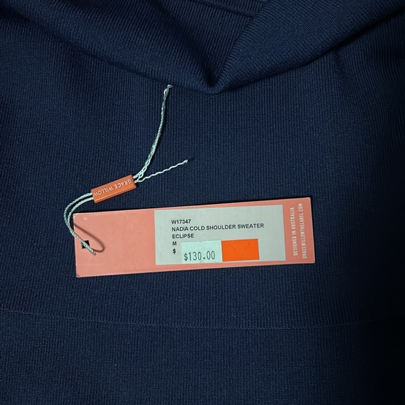 EUC Grace And Willow Deep Blue Top Sweater - Picture 4 of 5